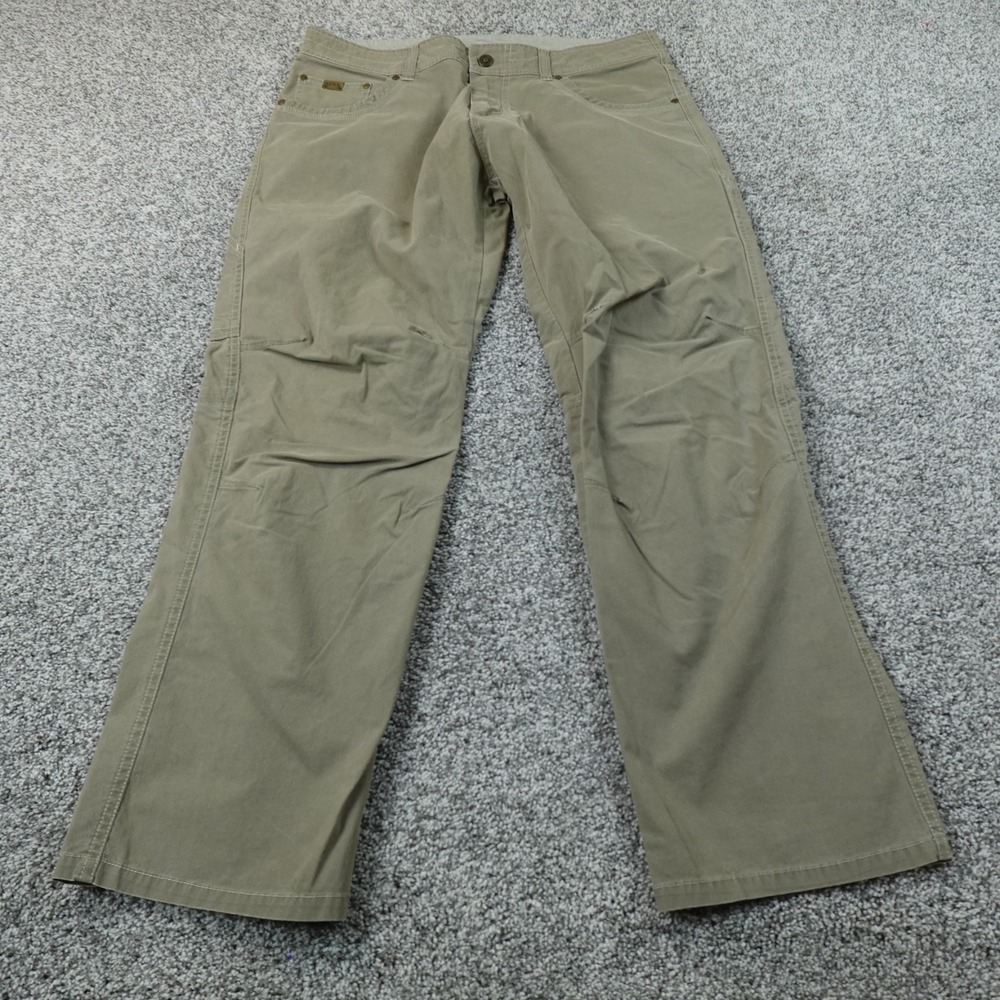 Kuhl Pants Mens 36X30 Brown Beige Cargo Revolvr Articulated Stretch Outdoor Hike
